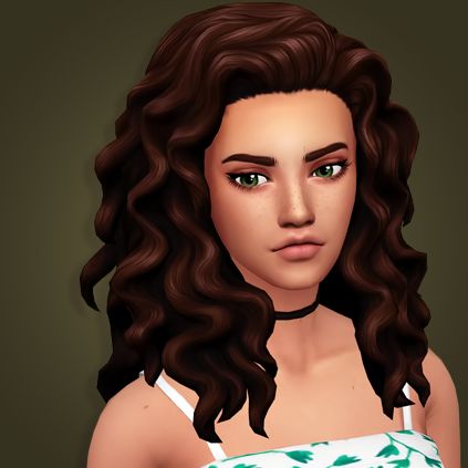 Sims 4 Wavy Hair Maxis Match - phireforfree
